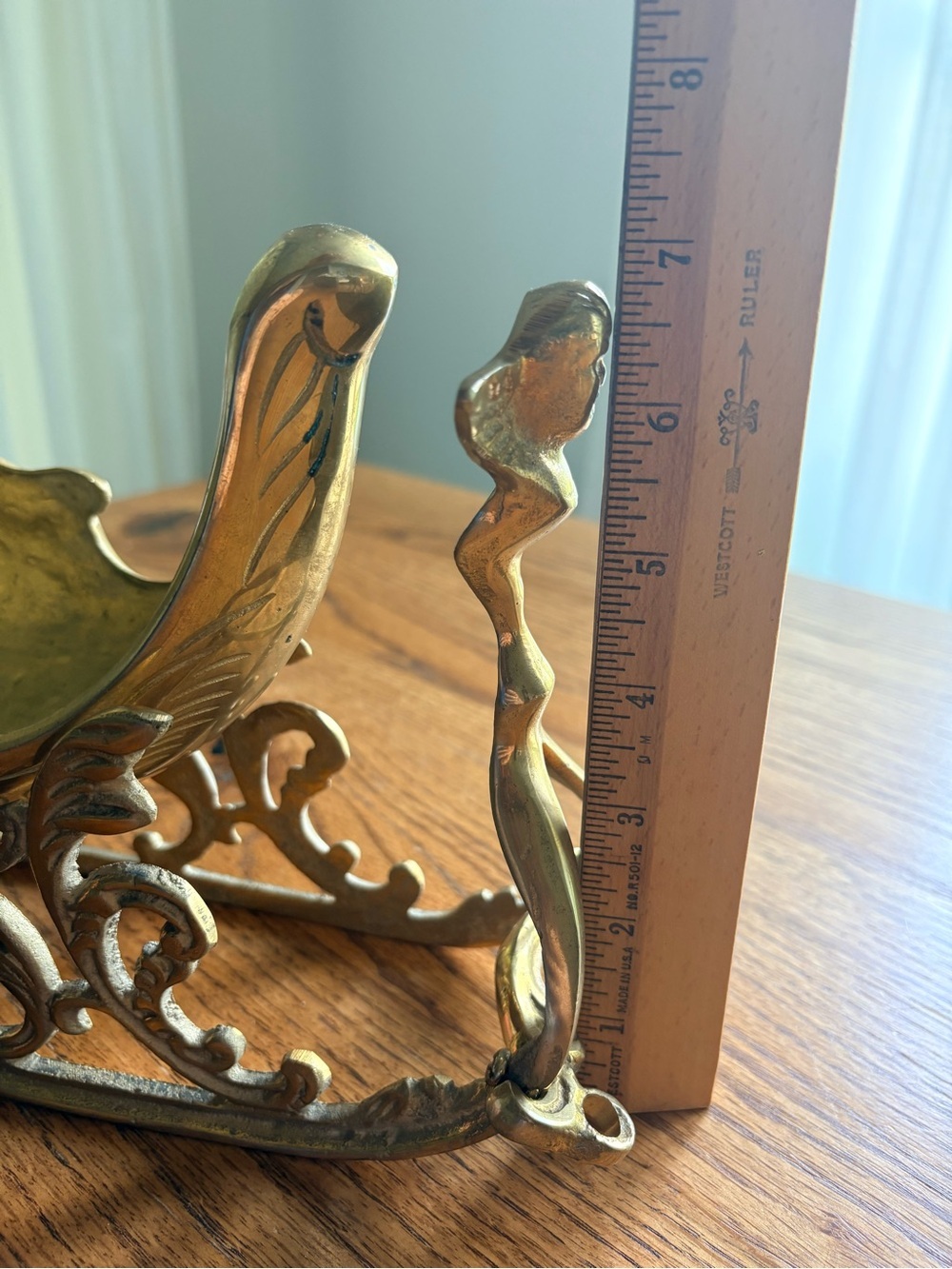 Vintage Brass deer and 2-piece sleigh- ~5.6 pounds ~19 inches long! Christmas! - Picture 15 of 15